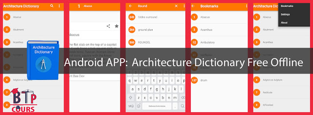 android app BTP et ARCHITECTURE sur www.btp-cours.com
