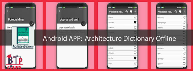 android app BTP et ARCHITECTURE sur www.btp-cours.com