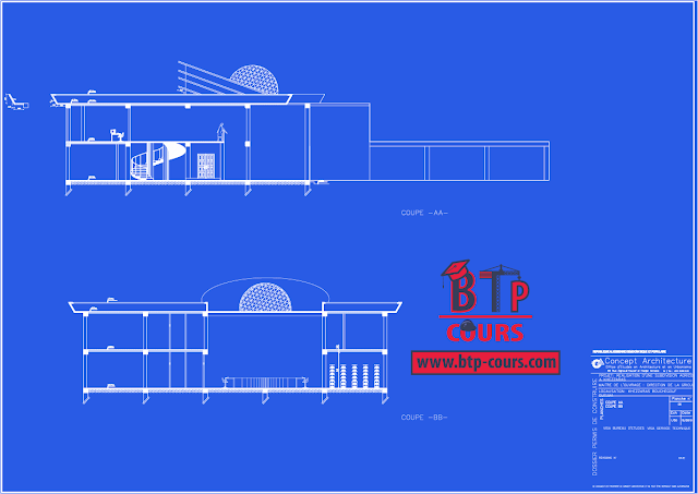 pour tous vos plan B.A et ARCHI BTP-COURS.com