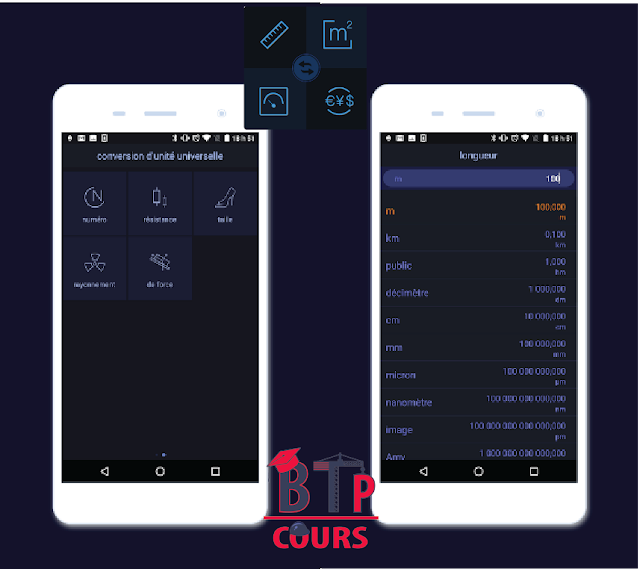 mobile app sur btp-cours.com