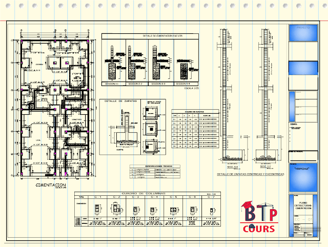 Plan R+5 Complet en DWG