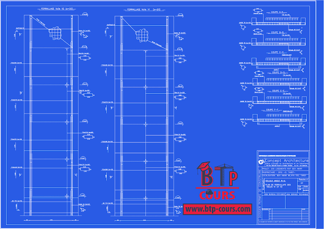 plan B.A coffrage ferraillage sur www.btp-cours.com