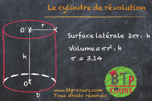 Calcul des volumes et surfaces latérale