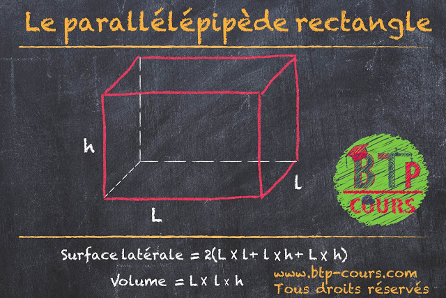 Calcul des volumes et surfaces latérale